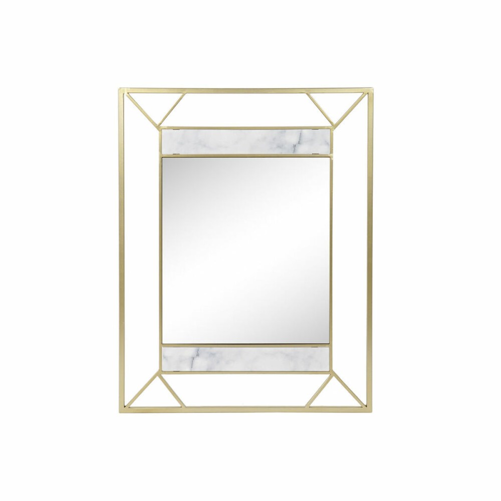 Τοίχο καθρέφτη DKD Home Decor 60 x 1,5 x 80 cm Χρυσό (Ανακαινισμenα A+)