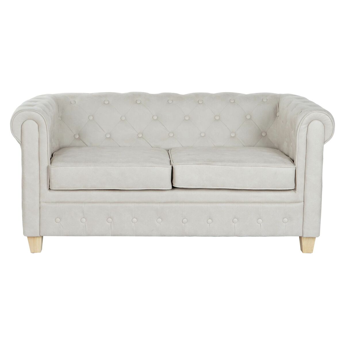 Καναπές DKD Home Decor 151 x 82 x 70 cm Φυσικό Ξύλο Καφέ Κρεμ Vintage