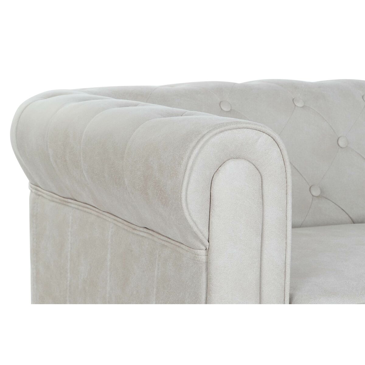 Καναπές DKD Home Decor 151 x 82 x 70 cm Φυσικό Ξύλο Καφέ Κρεμ Vintage