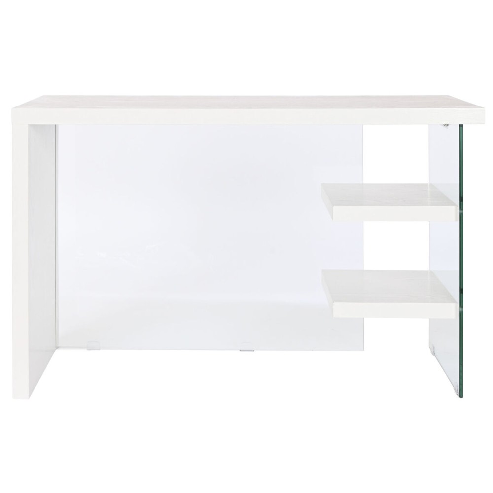 Γραφείο DKD Home Decor Λευκό Διαφανές Κρυστάλλινο Ξύλο MDF 120 x 50 x 76 cm
