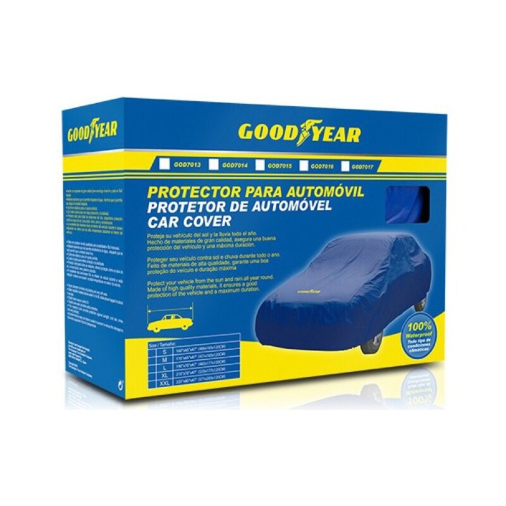 Κάλυμα Αυτοκινήτου Goodyear GOD7013 Μπλε (Μέγεθος S)