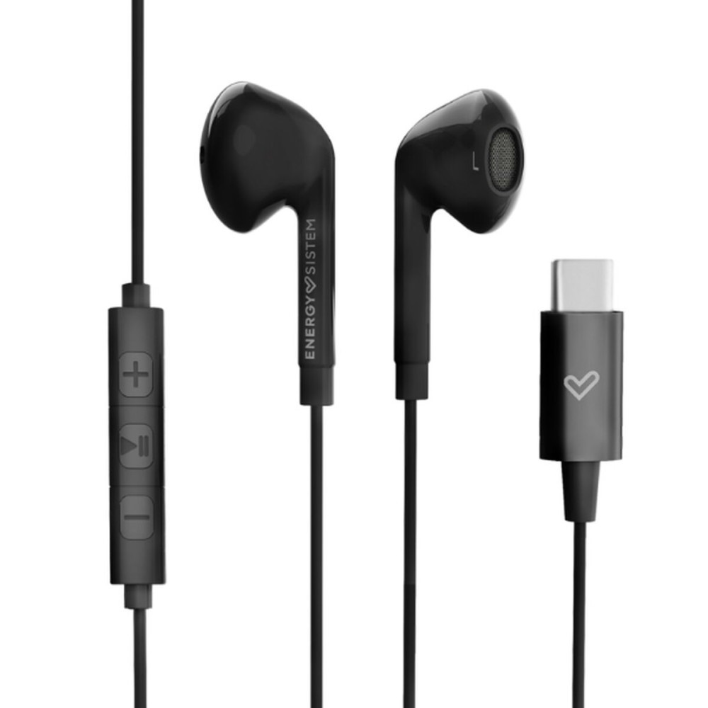 Ακουστικά με Μικρόφωνο Energy Sistem 448982 USB-C Μαύρο (x1)