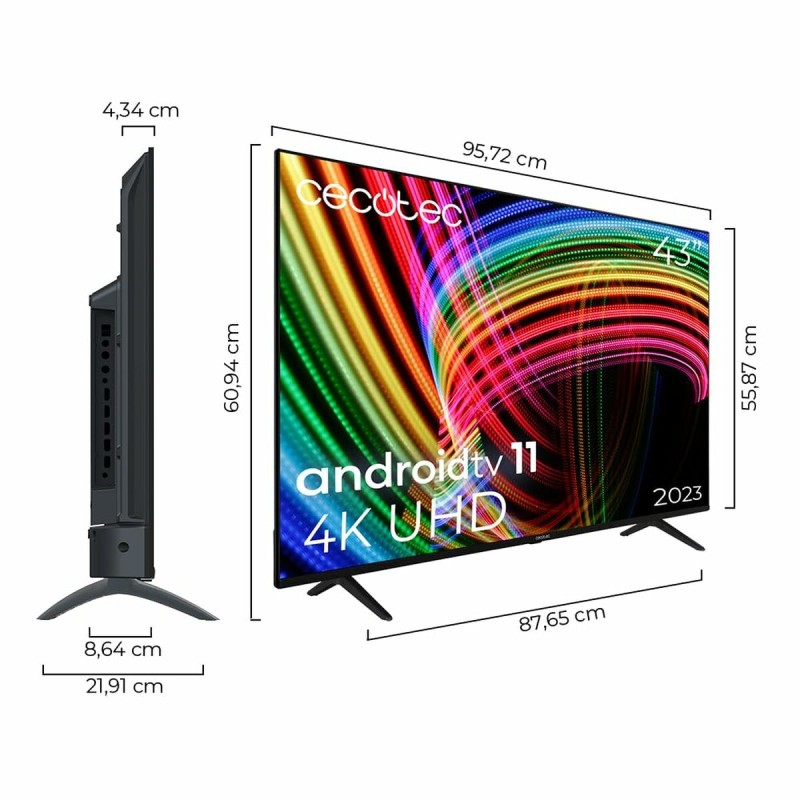 Smart TV Cecotec ALU30043 Wi-Fi LED 43" 4K Ultra HD