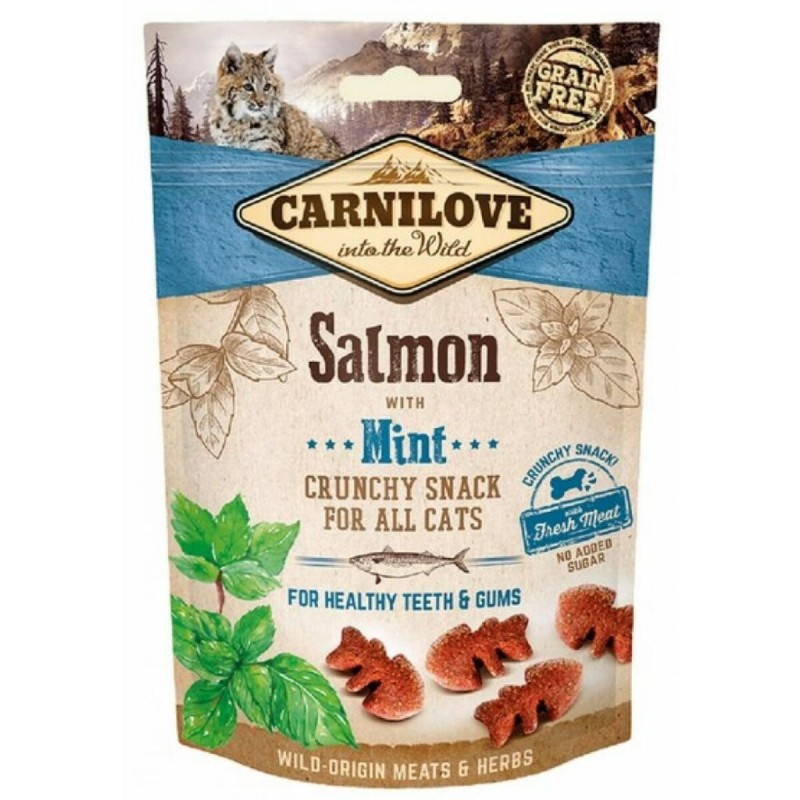 Snack for Cats Carnilove   50 g Λιχουδιές Μέντα Salmon Ψάρια
