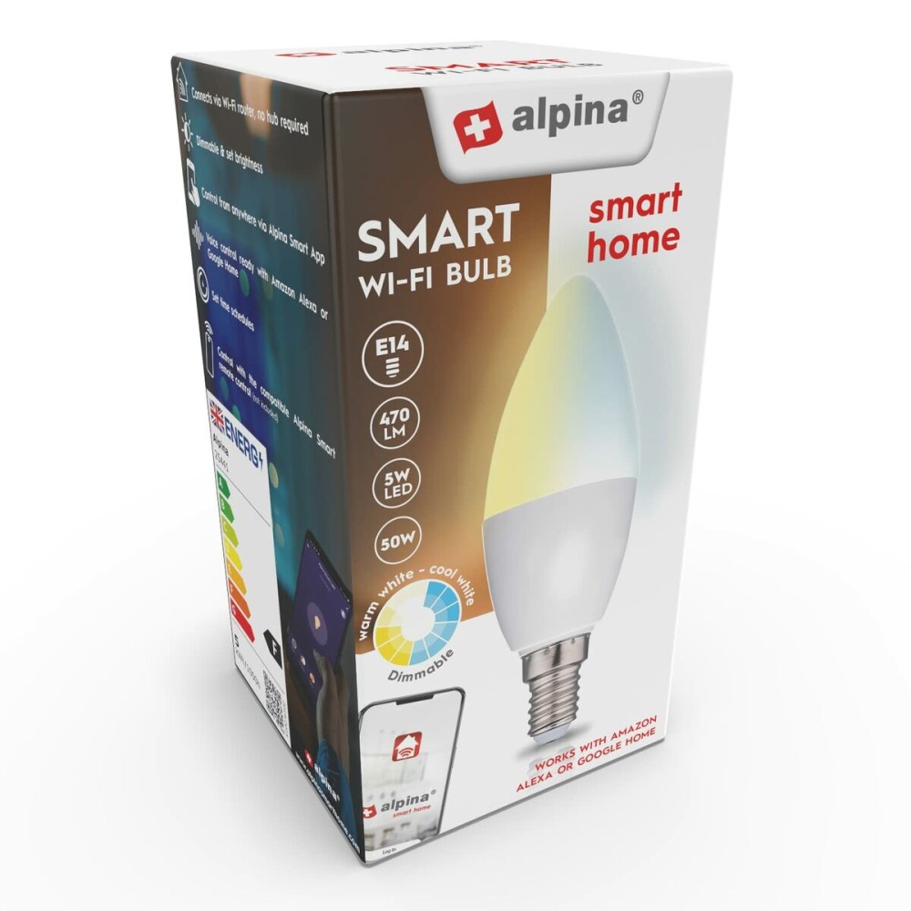 Έξυπνη Λάμπα Alpina RGB 4,9 W 2700-6500 K E14 470 lm Wi-Fi