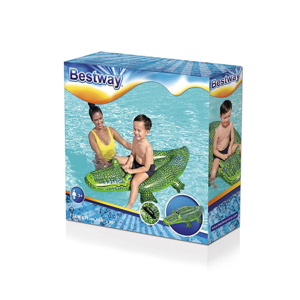 Inflatable Pool Float Bestway Κροκόδειλος 152 x 71 cm