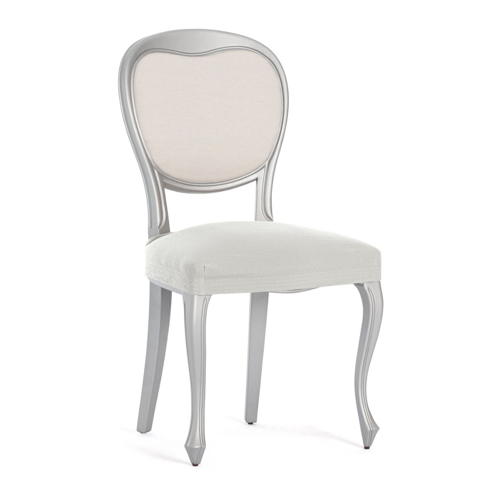 Κάλυμμα για Καρέκλα Eysa BRONX Θερμό Λευκό 50 x 5 x 50 cm x2