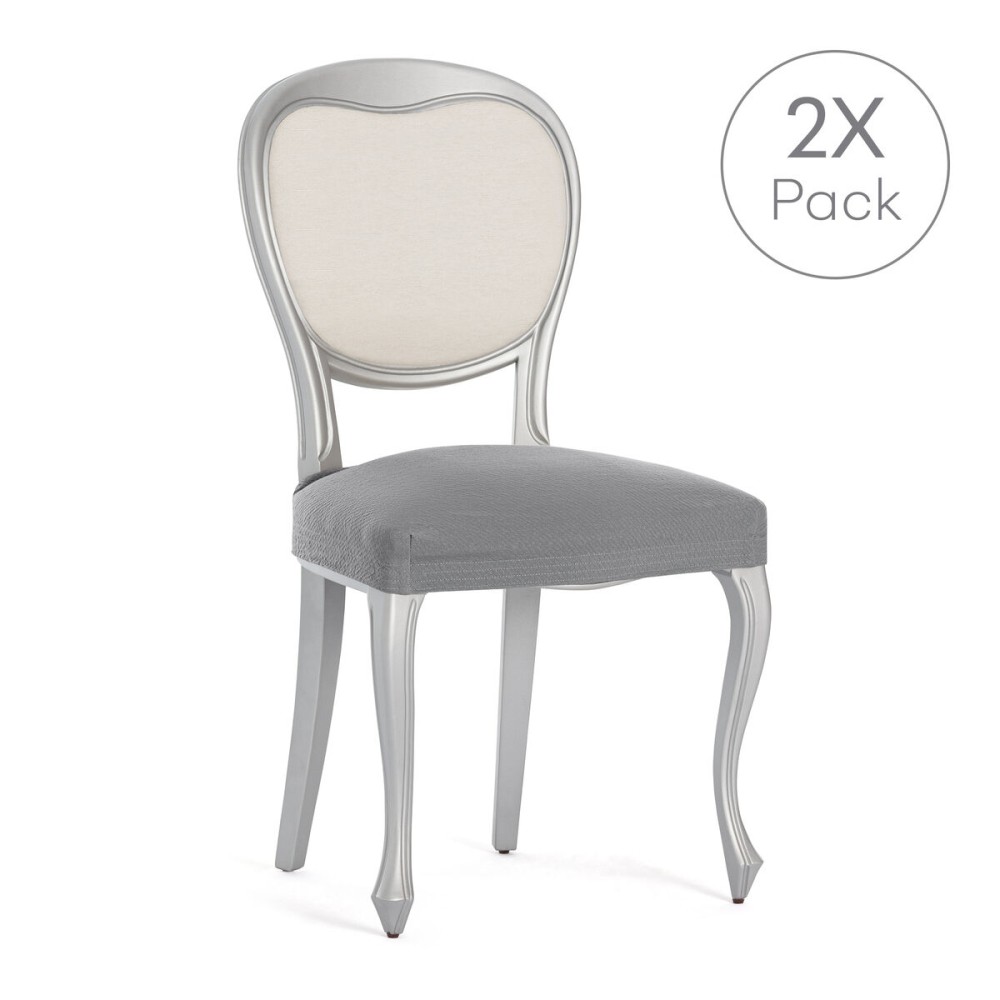 Κάλυμμα για Καρέκλα Eysa BRONX Γκρι 50 x 5 x 50 cm x2