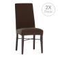 Κάλυμμα για Καρέκλα Eysa BRONX Καφέ 50 x 55 x 50 cm x2
