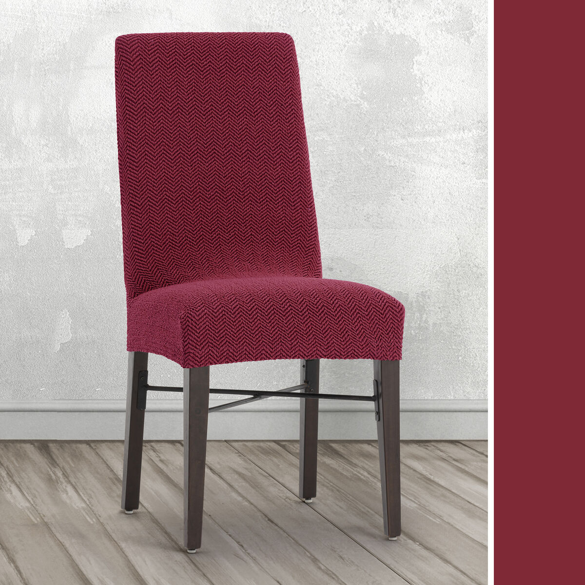 Κάλυμμα για Καρέκλα Eysa JAZ Βουργουνδίας 50 x 60 x 50 cm x2