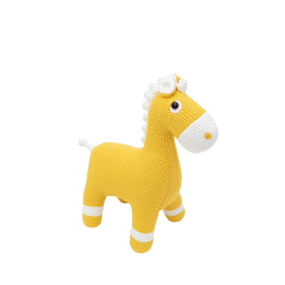 Αρκουδάκι Crochetts AMIGURUMIS MINI Κίτρινο Άλογο 38 x 42 x 18 cm