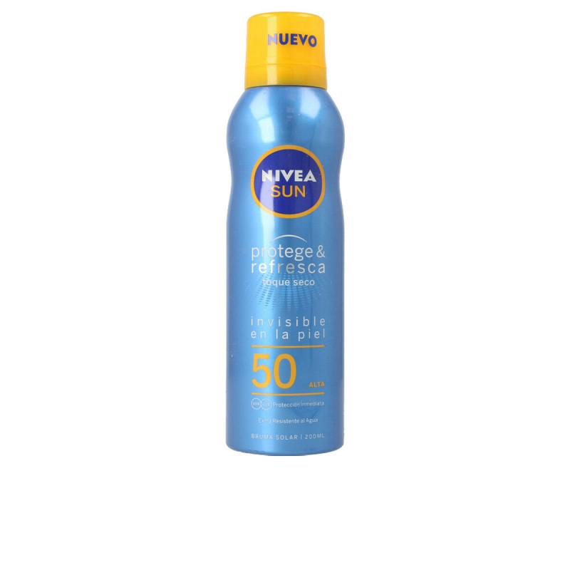 Αντηλιακό Σπρέι Nivea Sun Protege&Refresca Bruma Solar Invisible Spf50 Spf 50 200 ml