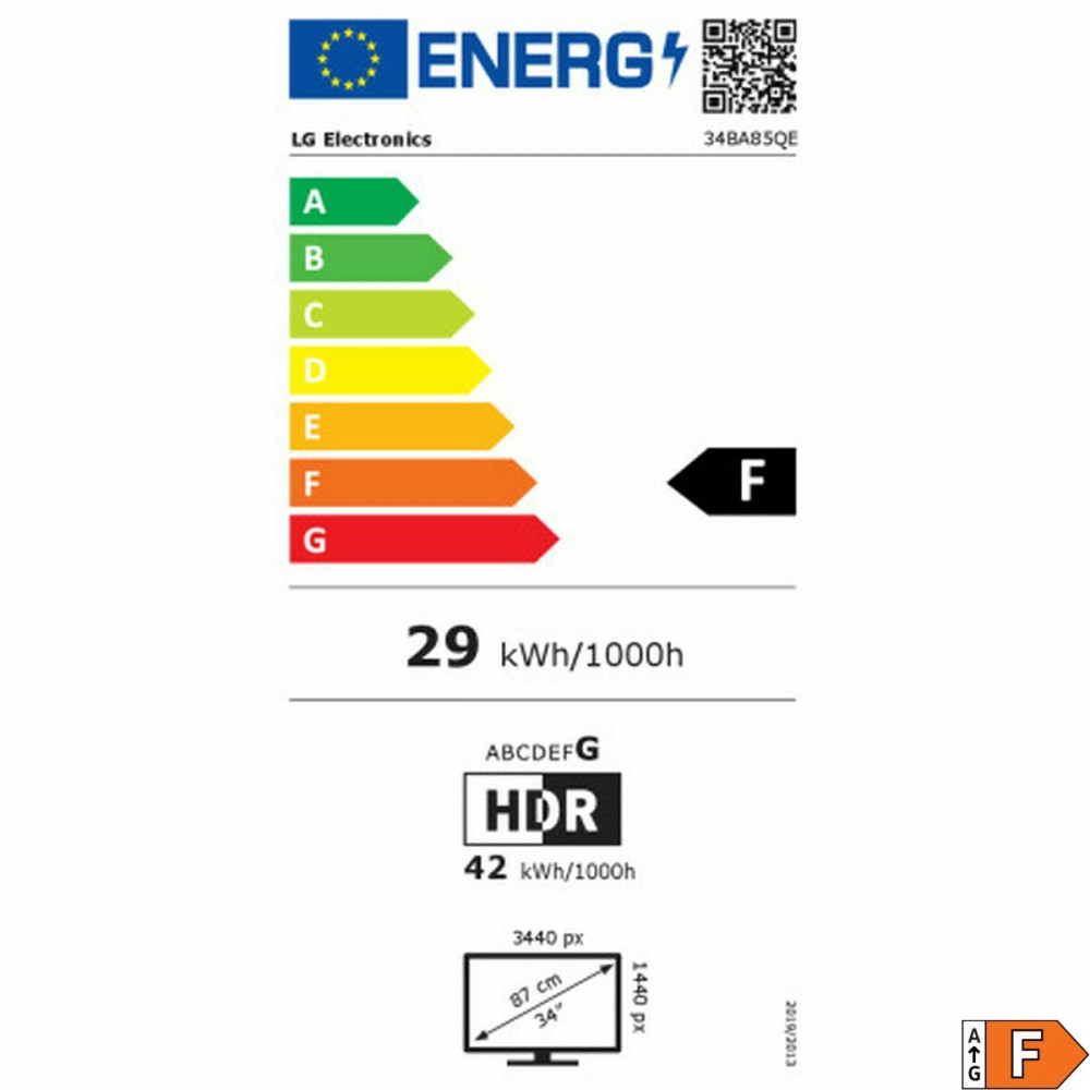 Οθόνη LG 34BA85QE-B Wide Quad HD 34"