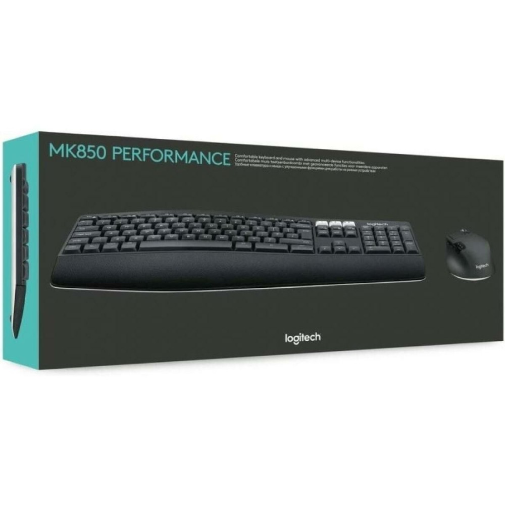Πληκτρολόγιο και Ποντίκι Logitech MK850 Μαύρο Ισπανικό Qwerty