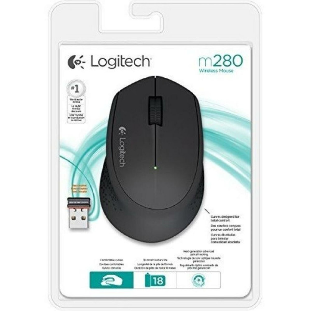 Οπτικό ασύρματο ποντίκι Logitech M280 Μαύρο 1000 dpi