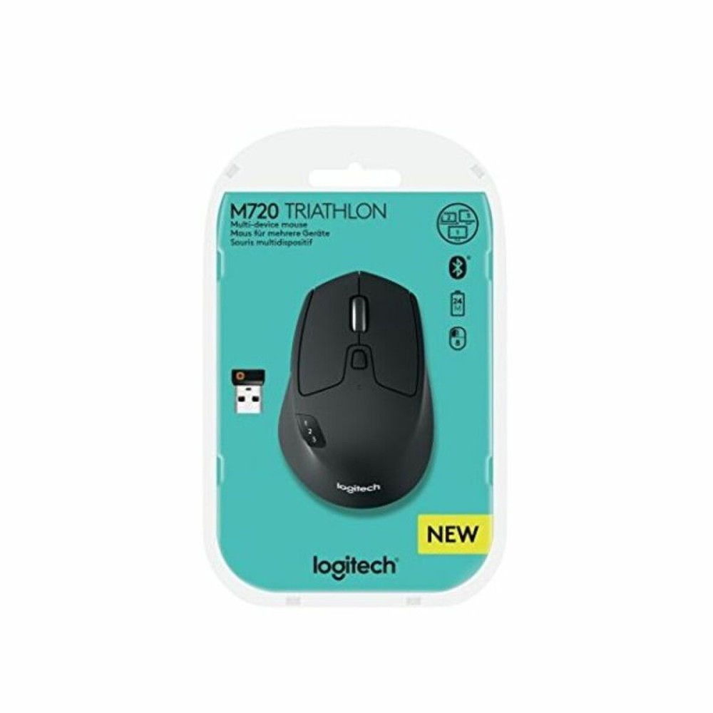Οπτικό ασύρματο ποντίκι Logitech M720 Μπλε Μαύρο 1000 dpi