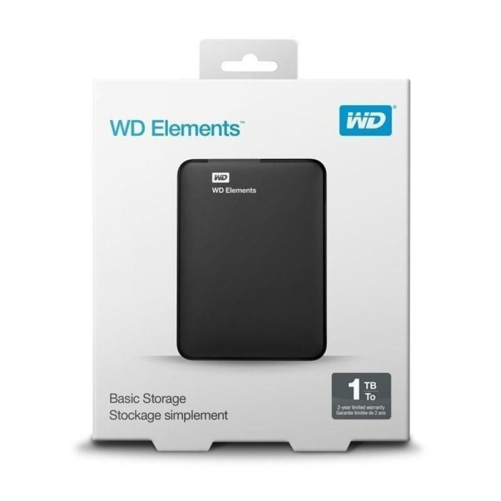 Εξωτερικός Σκληρός Δίσκος Western Digital WD Elements Portable Μαύρο 1 TB