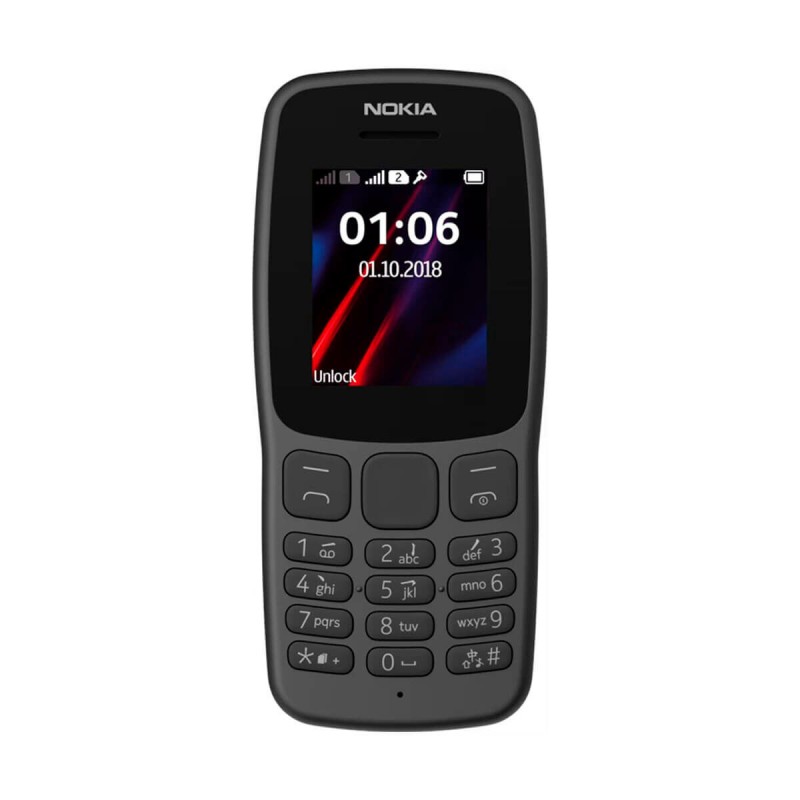 Smartphone Nokia 106 1,8" mediatek 6261d 4 MB Μαύρο