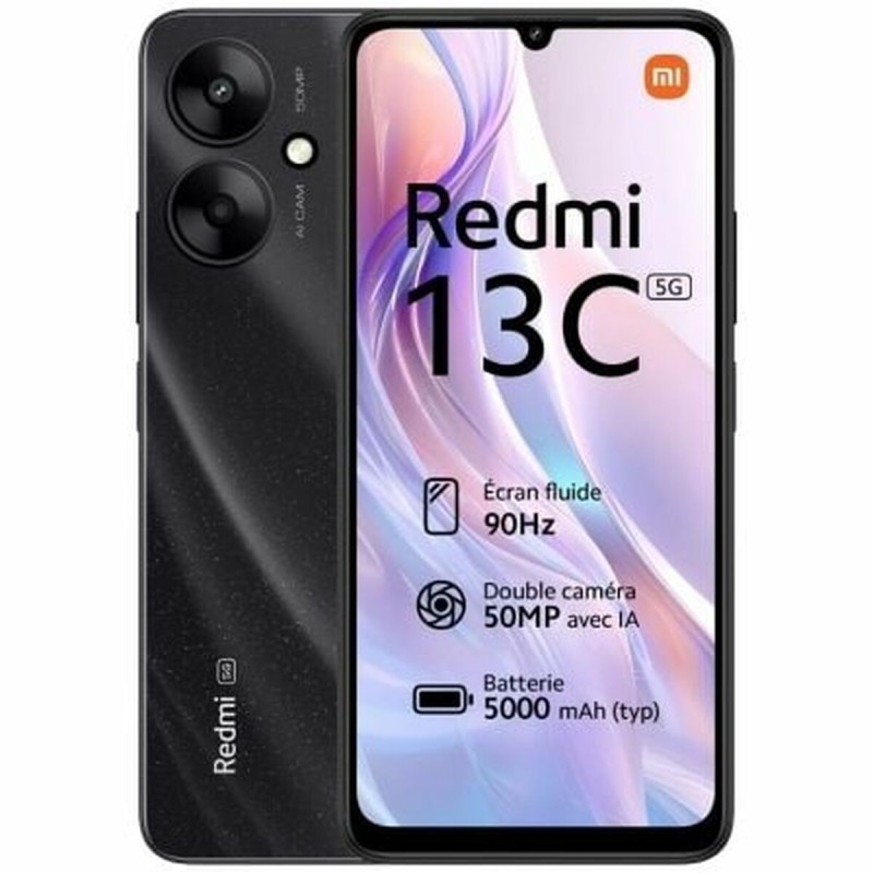 Smartphone Xiaomi Redmi 13C 5G 6,74" Mediatek Dimensity 6100+ 4 GB RAM 128 GB Μαύρο