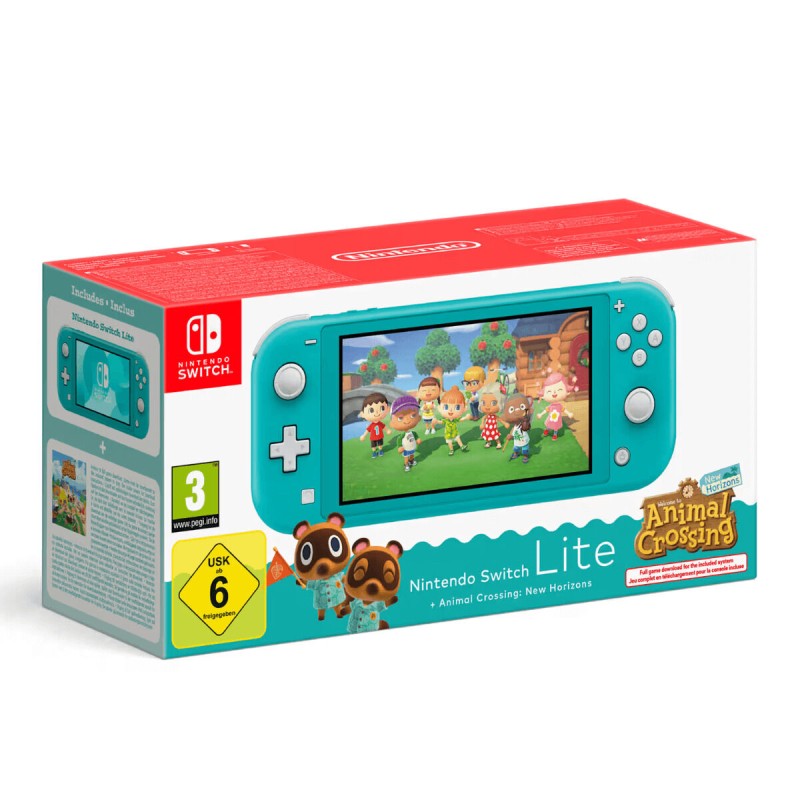 Nintendo Switch Lite + Animal Crossing Nintendo 45496546083 Τυρκουάζ