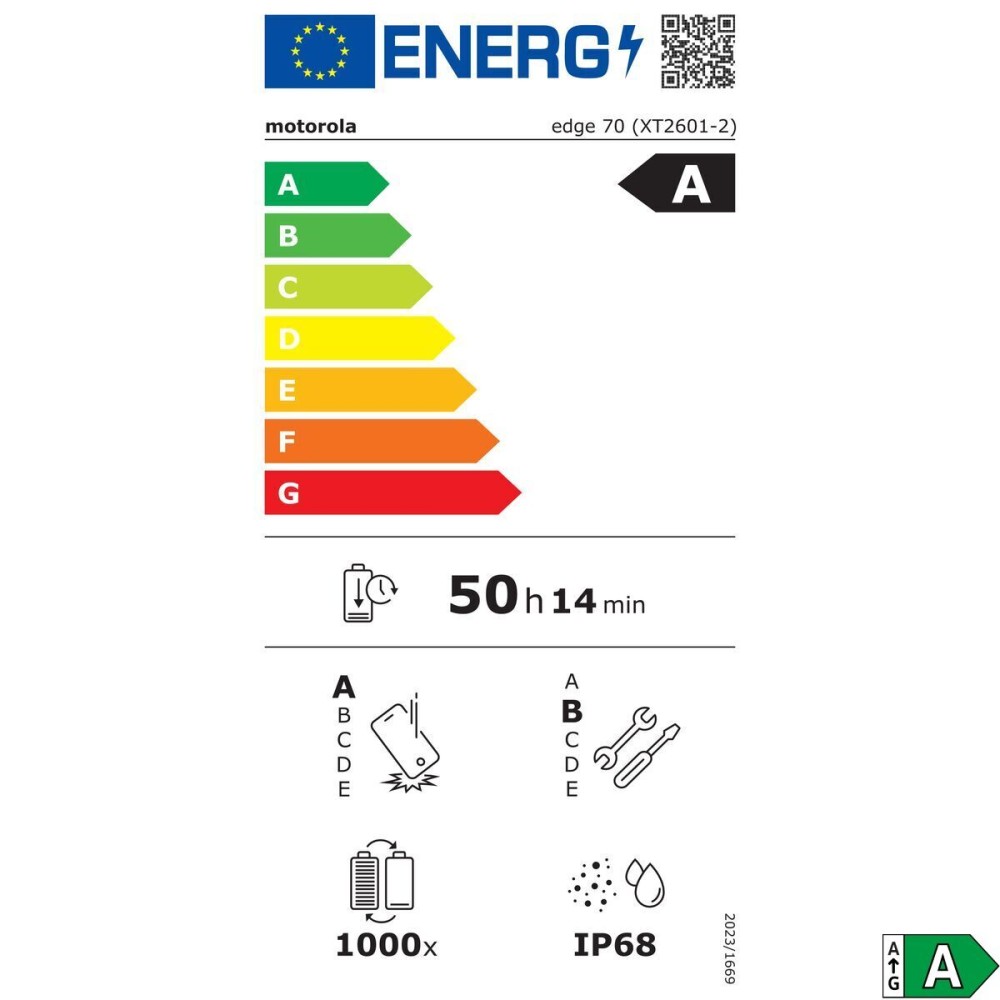 Smartphone Motorola EDGE 70 6,67" Octa Core 12 GB RAM 512 GB Πράσινο
