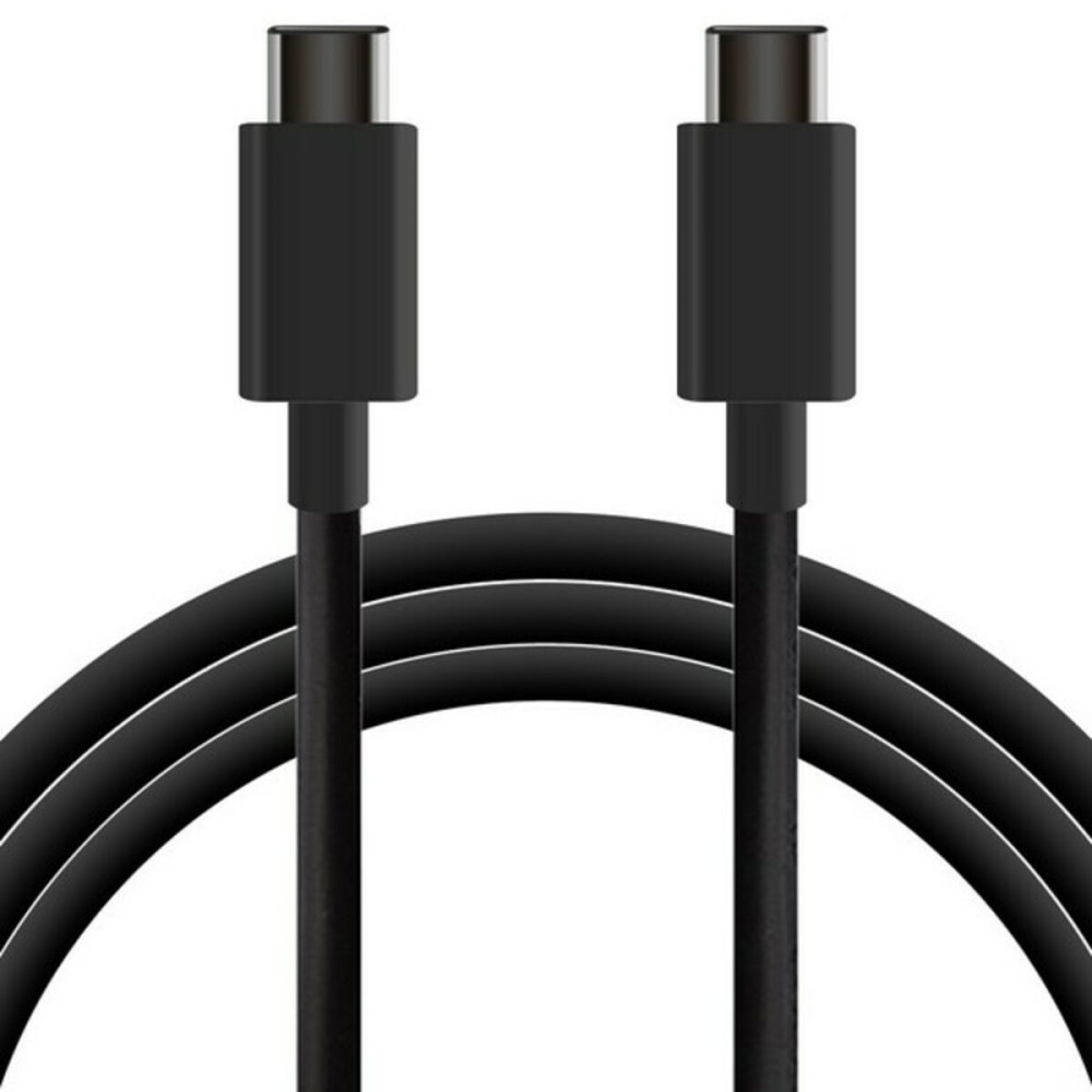 Καλώδιο USB-C σε USB-C KSIX BXCUC01 Μαύρο 1 m