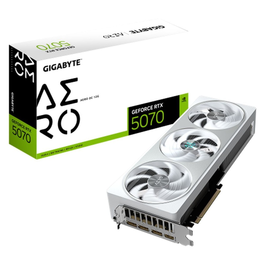 Κάρτα Γραφικών Gigabyte GeForce RTX 5070 AERO OC 12G nvidia geforce rtx 5070 12 GB GDDR6 GDDR7