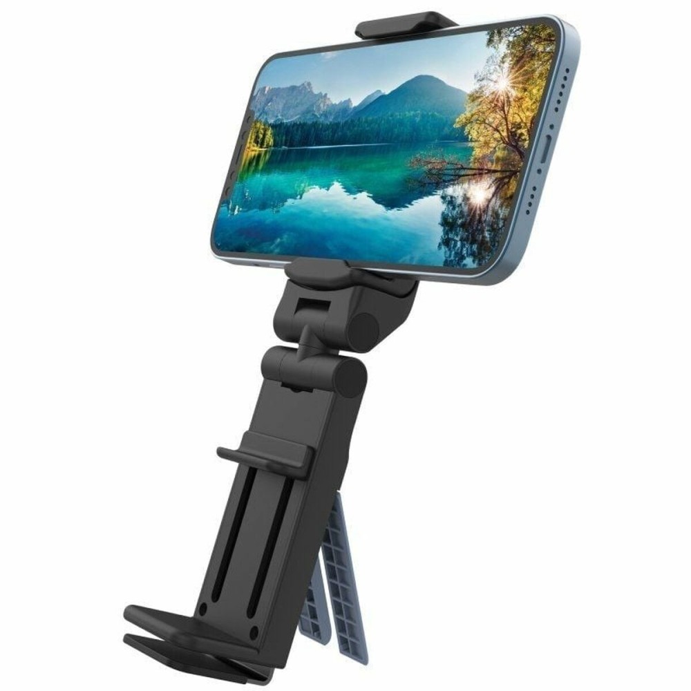 Βάση με Σφιγκτήρα Πολλαπλών Θέσεων για Κινητά Muvit MCCHL0009 Μαύρο Πλαστική ύλη