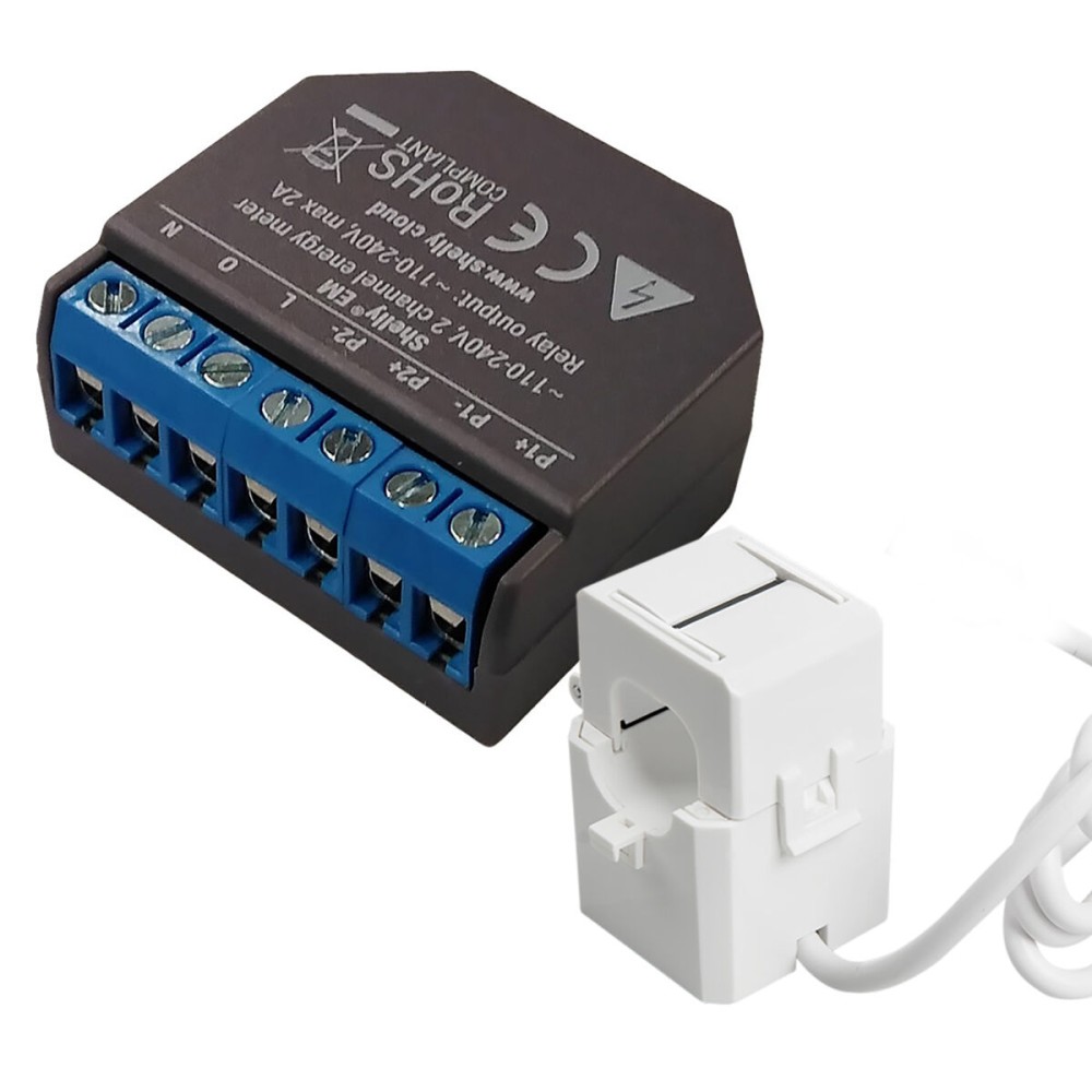 Μονάδα διακόπτη Wi-Fi Shelly SHELLY EM + 50A CLAMP