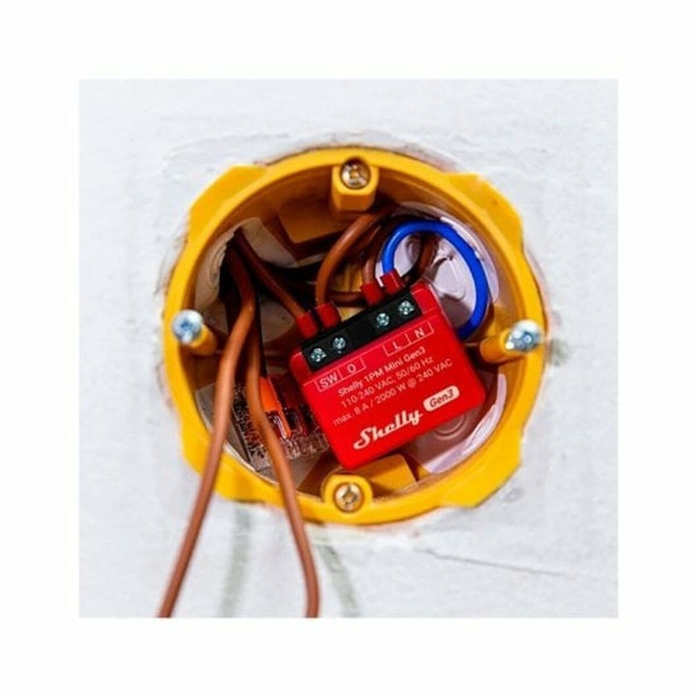 Μονάδα διακόπτη Wi-Fi Shelly Mini 1PM Gen3 Bluetooth Wi-Fi Bluetooth 4.2