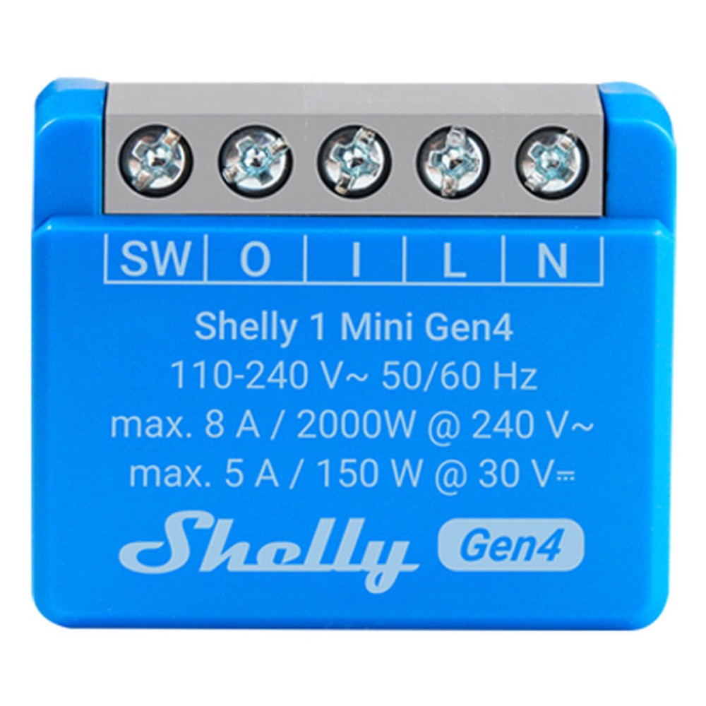 Έξυπνο Βύσμα Shelly S4SW-001X8EUU Bluetooth Wi-Fi Bluetooth 5.0