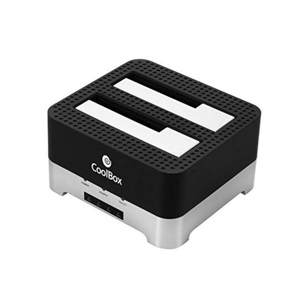 Εξωτερικό Κουτί CoolBox COO-DUPLICAT2 2,5"-3,5" SATA USB 3.0 Μαύρο Μαύρο/Ασημί USB 3.0 SATA