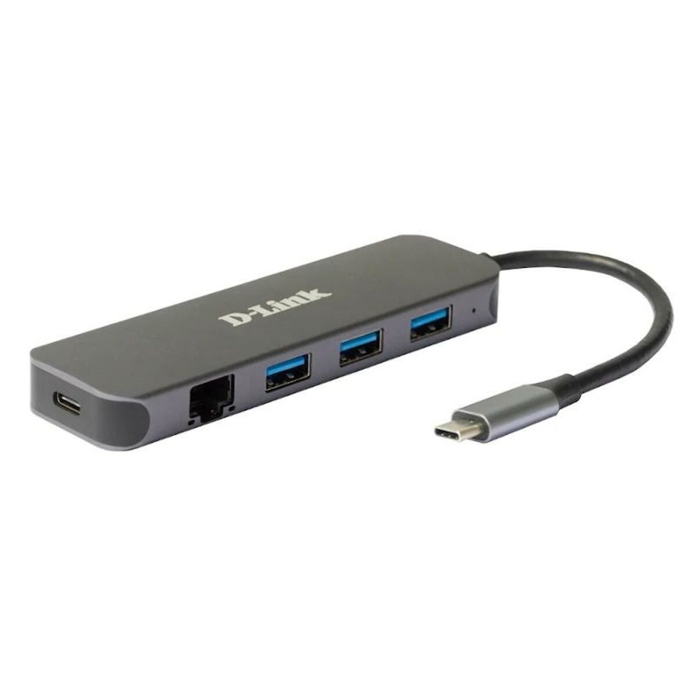 USB Hub D-Link DUB-2334 Γκρι