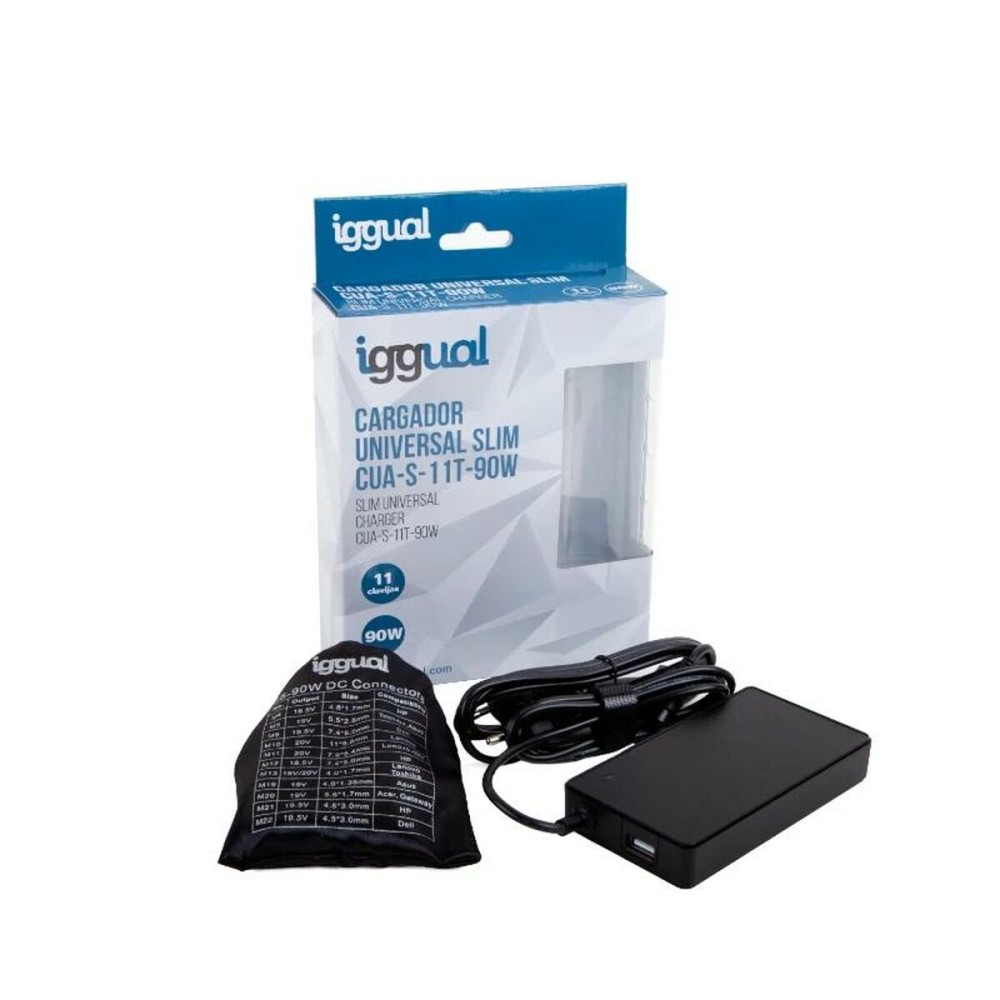 Φορτιστής για Laptop iggual IGG318065 90 W