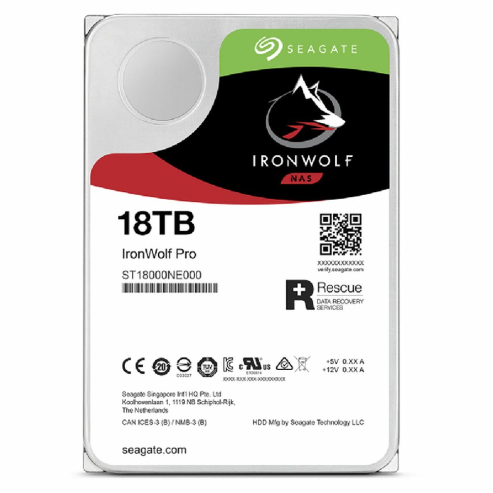 Σκληρός δίσκος Seagate IronWolf Pro ST18000NT001 3,5" 18 TB