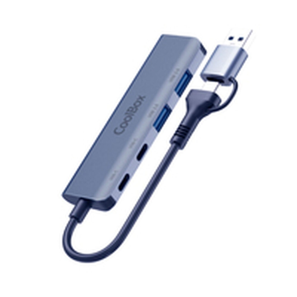 Καλώδιο USB CoolBox COO-HUB-C-CCAA Γκρι