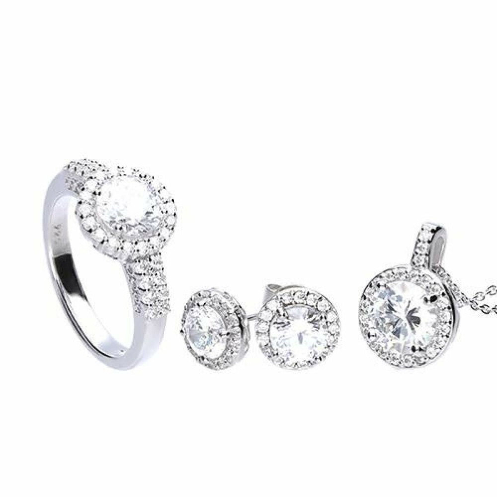 Γυναικείο σετ με κολιέ και σκουλαρίκια Diamonfire 1312691903175 Δαχτυλίδια