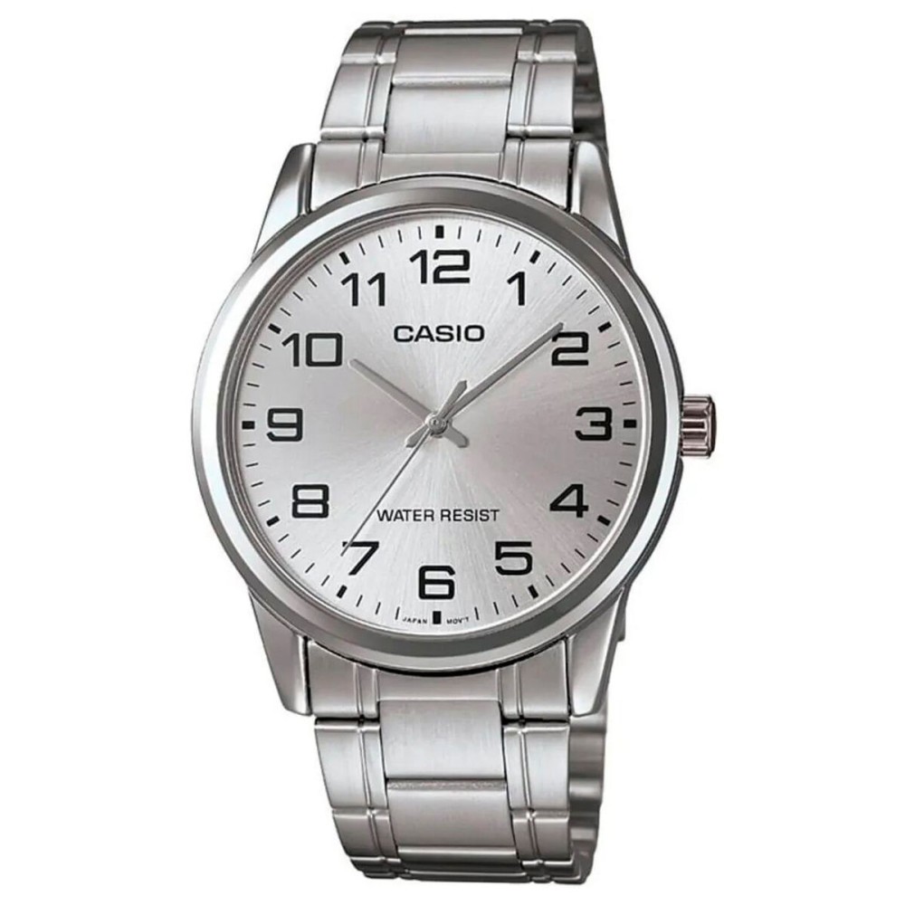 Ανδρικά Ρολόγια Casio MTP-V001D-7BUDF Ασημί (Ø 45 mm)