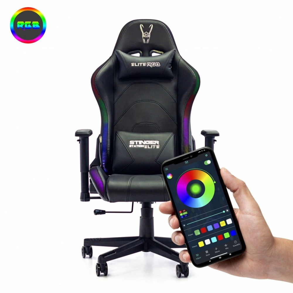 Καρέκλα Παιχνιδιού Woxter STINGER ELITE Μαύρο RGB