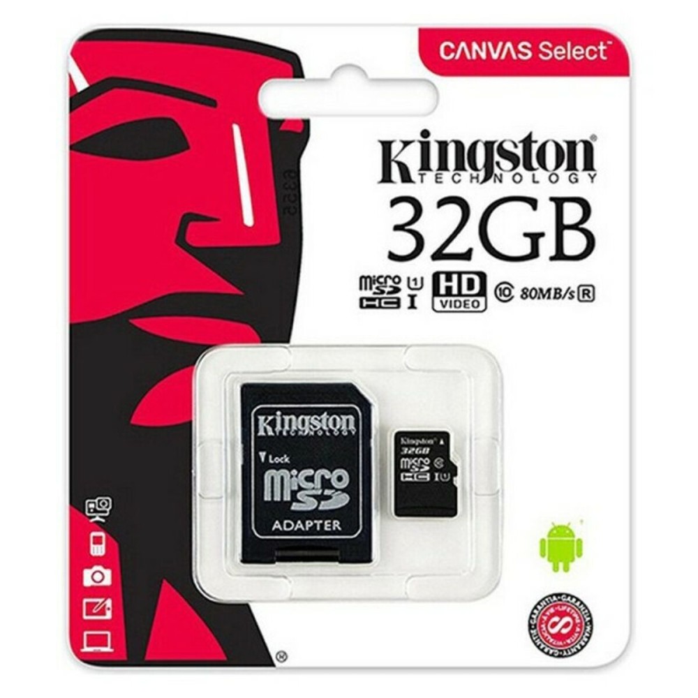 Κάρτα Μνήμης Micro SD με Αντάπτορα Kingston SDCS2/128GB exFAT 128 GB