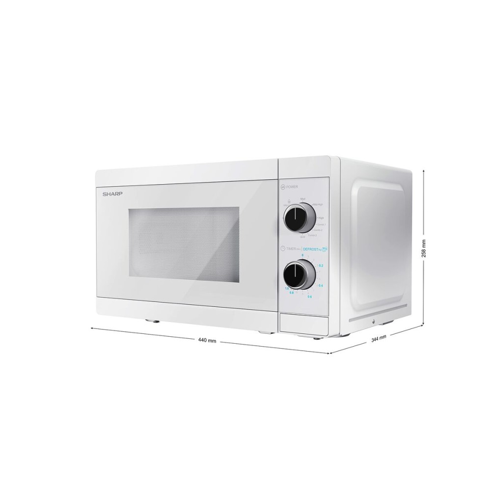 φούρνο μικροκυμάτων Sharp YCMG01EC Λευκό Κρυστάλλινο 800 W 20 L