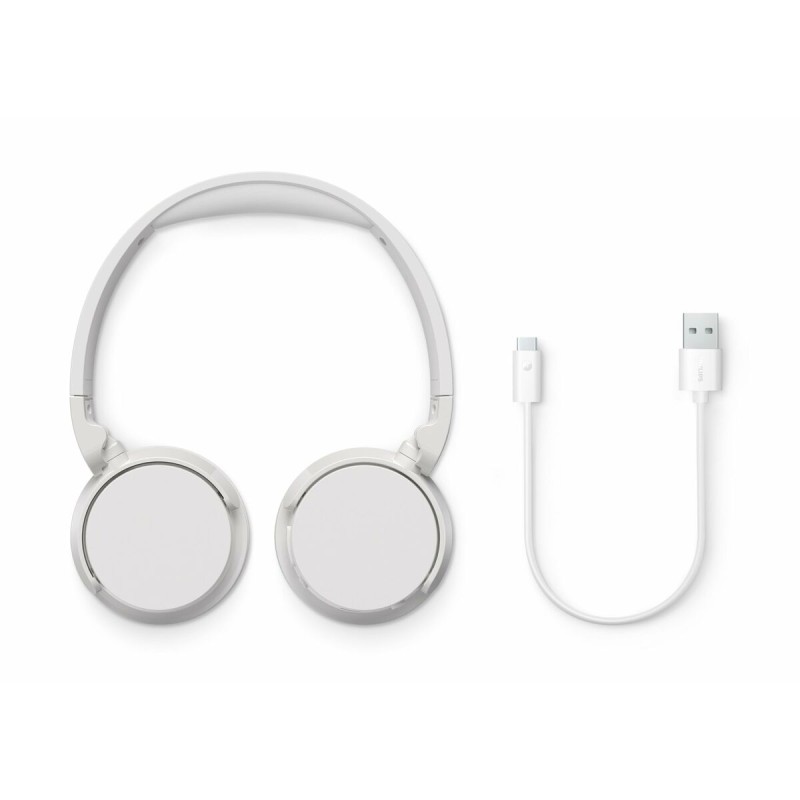 Bluetooth Ακουστικά με Μικρόφωνο Philips TAH4209WT Λευκό