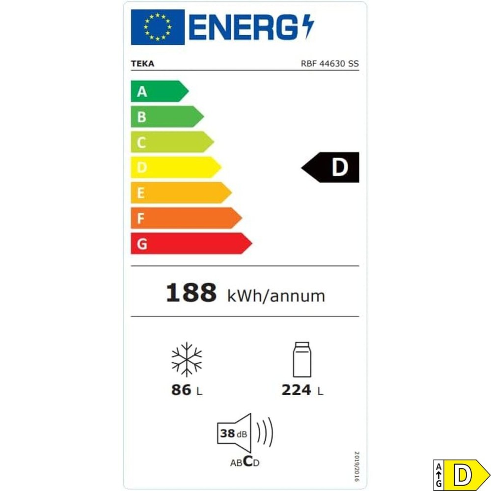 Συνδυασμένο Ψυγείο Teka RBF44630INOX188 Λευκό