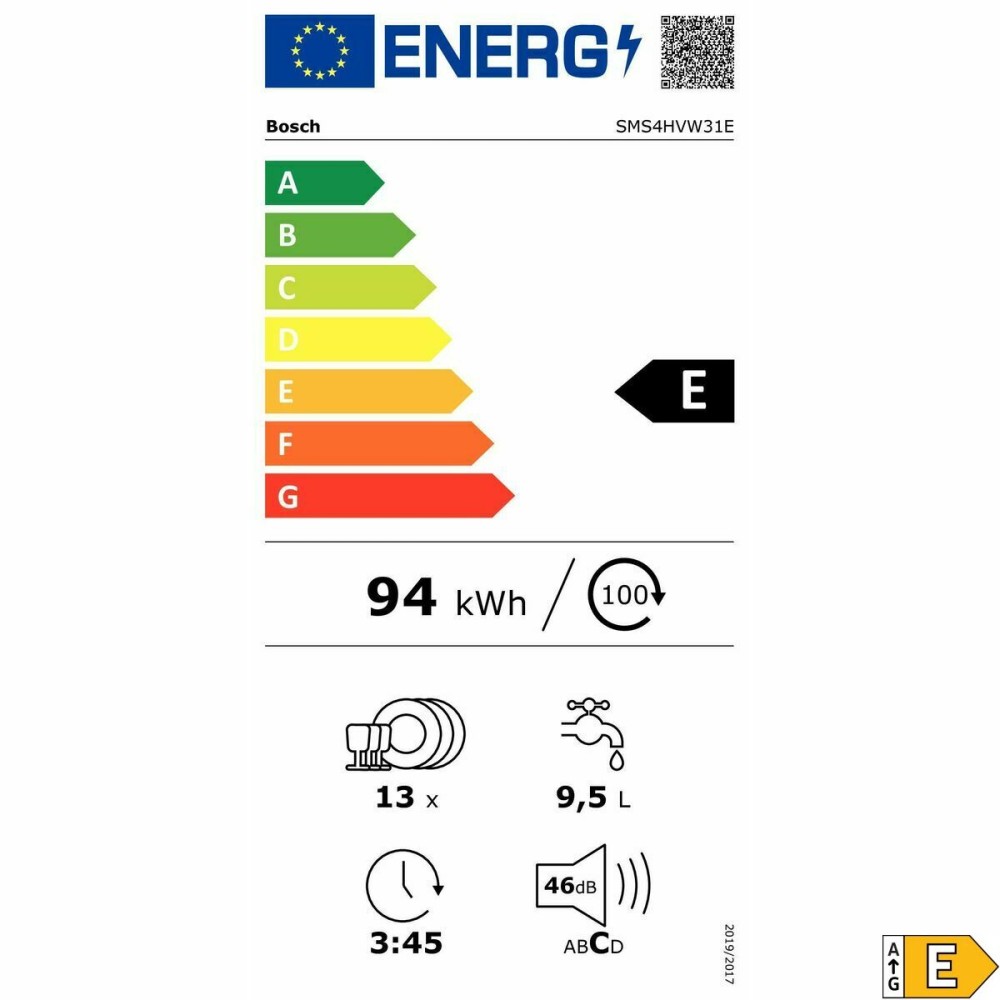 Πλυντήριο πιάτων BOSCH Λευκό 60 cm