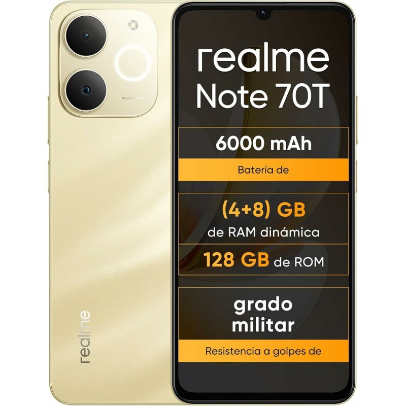 Smartphone Realme NOTE 70T 4 GB RAM 128 GB 6,74" Unisoc Χρυσό