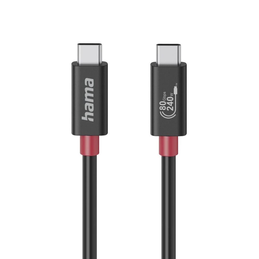 Καλώδιο USB-C Hama 00200799 Μαύρο