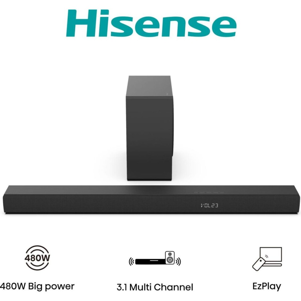 Σύστημα Ηχείων Soundbar Hisense HS3100     480W Μαύρο 480 W