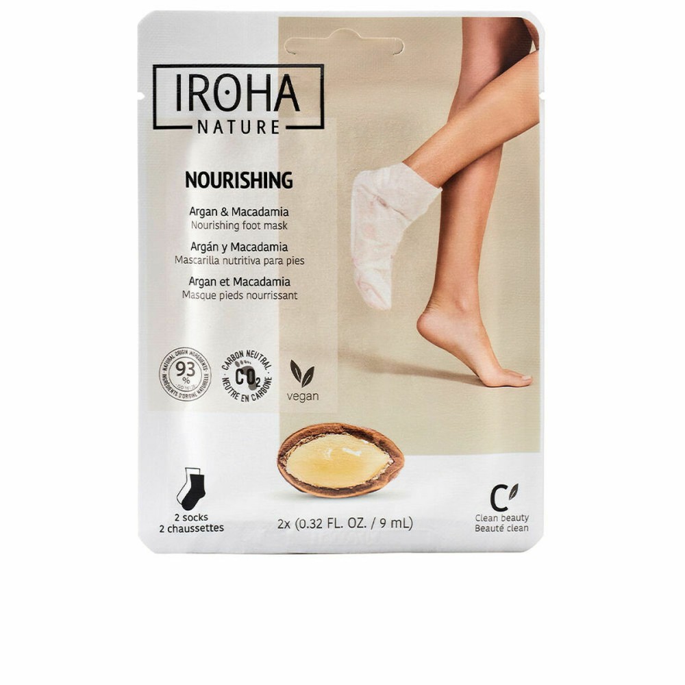 Μάσκα Ποδιών Iroha Argan Macadamia Κάλτσες Παξιμάδι μακαντάμια Argan (1 μονάδα)