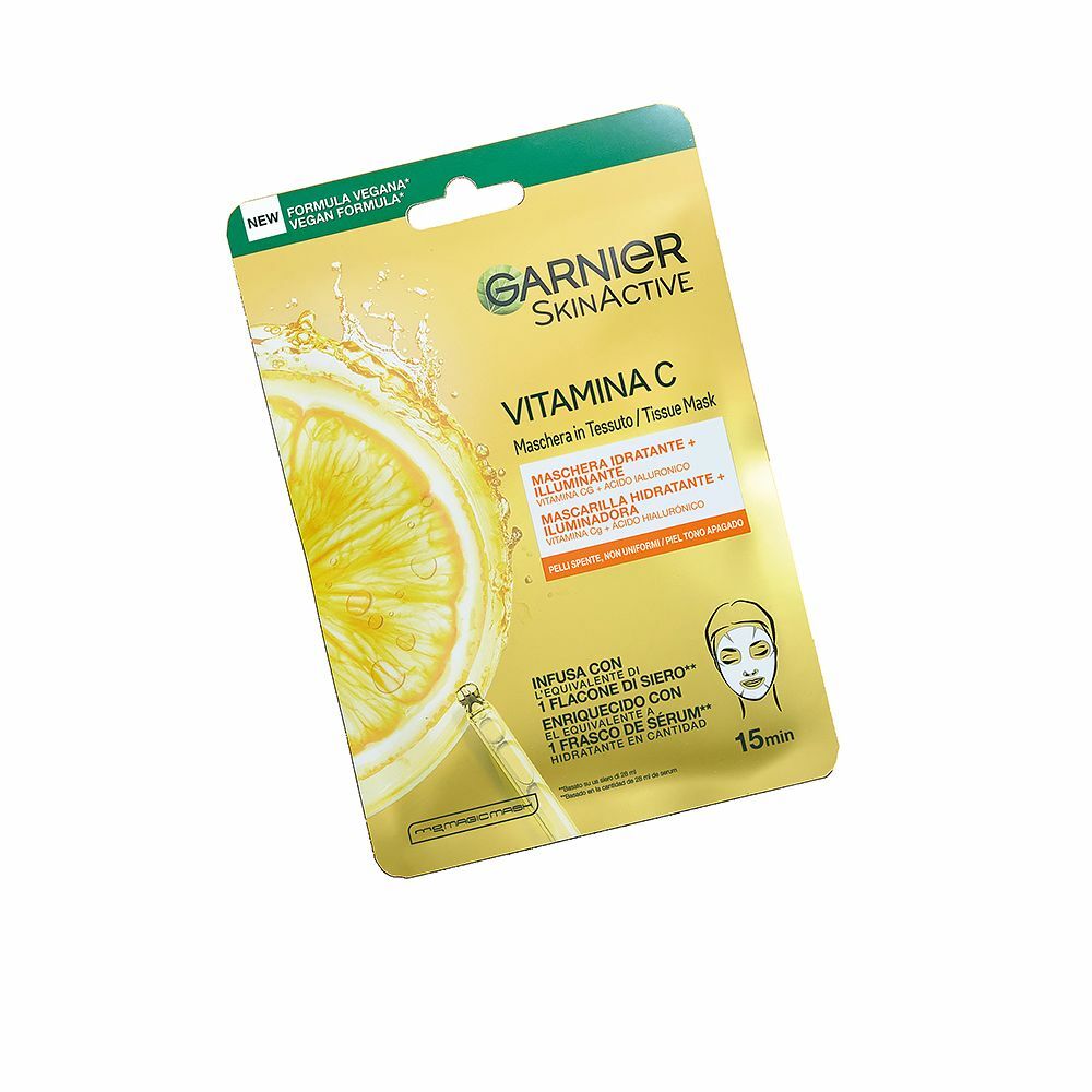 Μάσκα Λάμψη Garnier Skinactive Vitamina C Ενυδατική Βιταμίνη C (1 μονάδα)