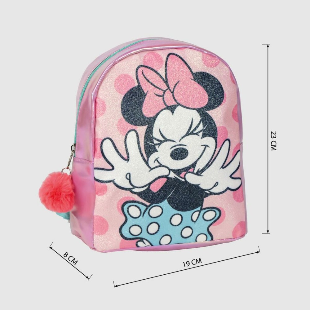 Σακίδιο Πλάτης Casual Minnie Mouse Ροζ 19 x 23 x 8 cm